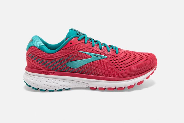 Brooks Womens Ghost 12 Road Running Shoes - Red (318692-IWD)